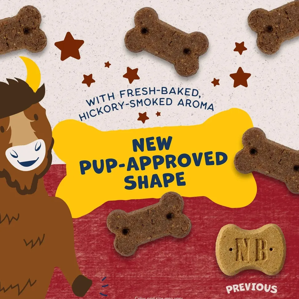 Natural Balance Pet Foods Rewards Bite-Size Crunchy Biscuits Small Breed Dog Treats Bison 8-oz