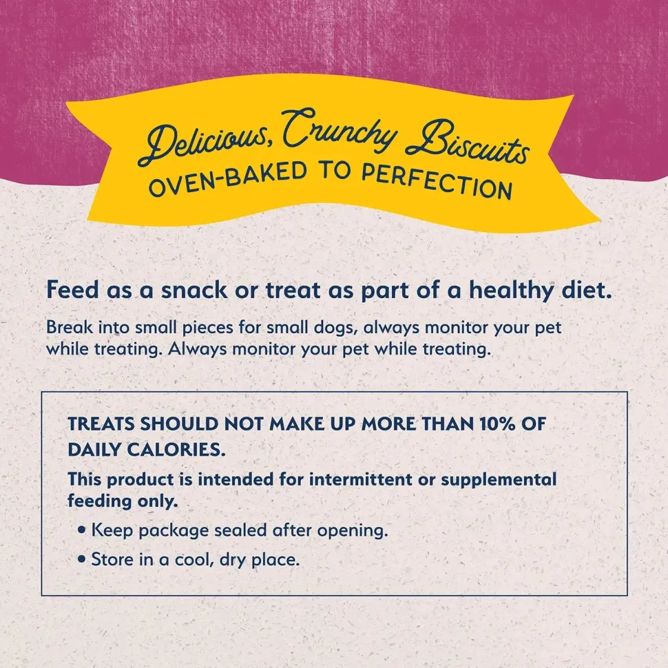 Natural Balance Pet Foods Rewards Bite-Size Crunchy Biscuits Small Breed Dog Treats Venison 8-oz