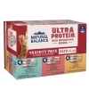 Natural Balance Pet Foods Ultra Protein Pate Canned Cat Food Variety Pack Chicken, Duck & Salmon 2.8-oz 12 Count