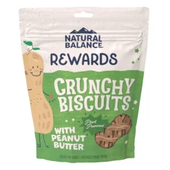 Natural Balance Rewards Crunchy Biscuits Dog Treats Peanut Butter 14-oz