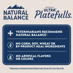 Natural Balance Ultra Platefulls Chicken Morsels in Gravy Adult Wet Cat Food Variety Pack 3-oz Pouches 12 Count