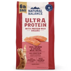 Natural Balance Ultra Protein Dry Cat Food Real Salmon & Chicken Meal 6-lb