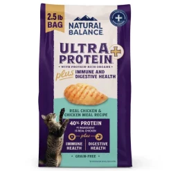 Natural Balance Ultra Protein Plus Immune & Digestive Health Dry Cat Food Real Chicken & Chicken Meal 2.5-lb