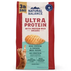 Natural Balance Ultra Protein Dry Cat Food Real Chicken & Chicken Meal 3-lb