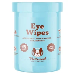 Natural Dog Company Eye Cleaning Wipes for Dogs 100 Count