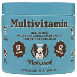 Natural Dog Company Multivitamin Soft Chew Supplement for Dogs 90 Count