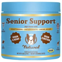 Natural Dog Company Senior Support Soft Chew Supplements for Dogs 90 Count