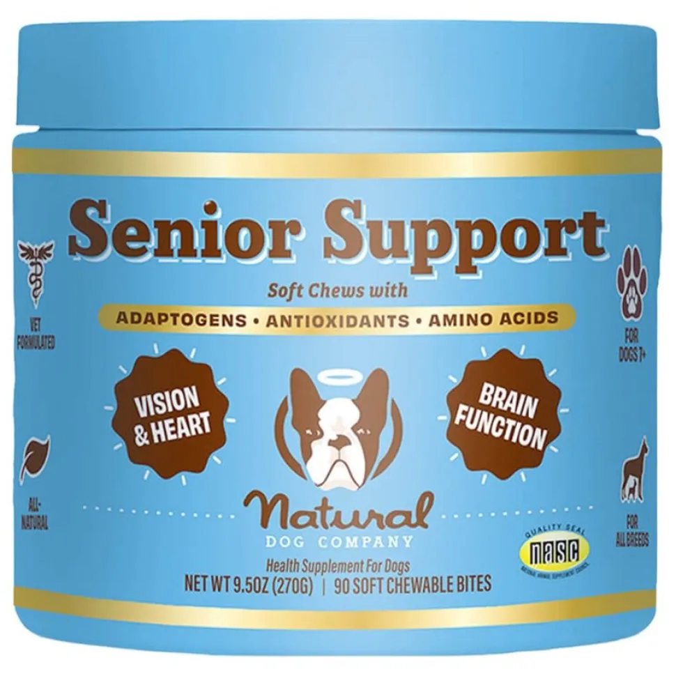 Natural Dog Company Senior Support Soft Chew Supplements for Dogs 90 Count