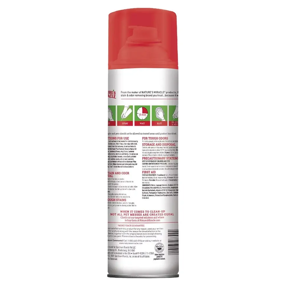Nature's Miracle Urine Destroyer Foam Plus for Dogs 17.5-oz
