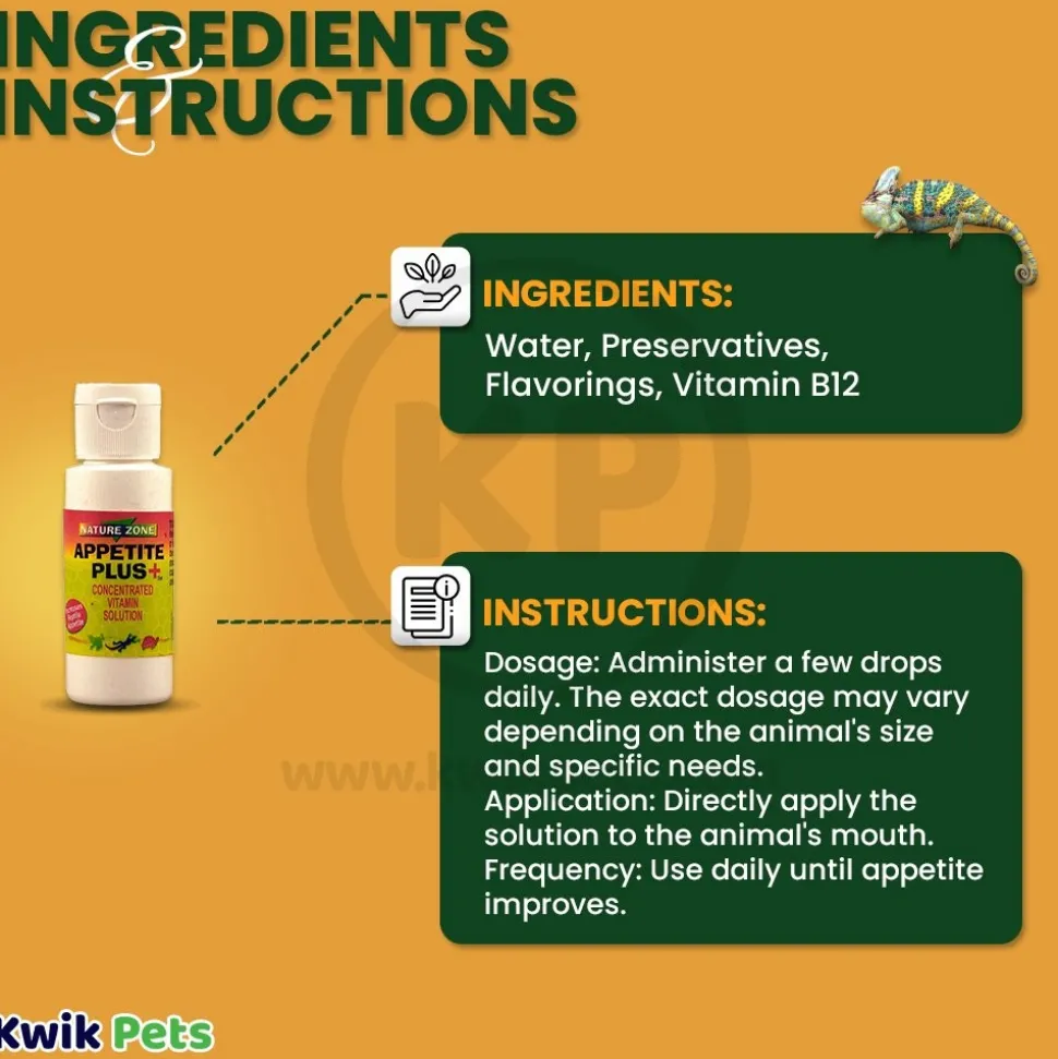Nature Zone Appetite Plus Reptiles Vitamin Solution 1.7-oz