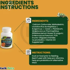 Nature Zone Bearded Dragon Calcium & Probiotics Supplement 2.8-oz