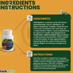 Nature Zone Bearded Dragon Vitamins & Probiotics Supplement 2.8-oz