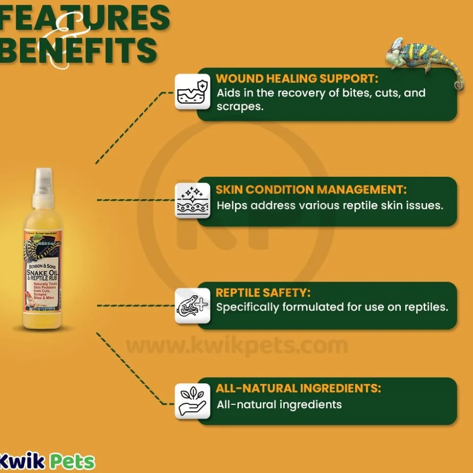 Nature Zone Benson & Sons Snake Oil and Reptile Rub 8-oz