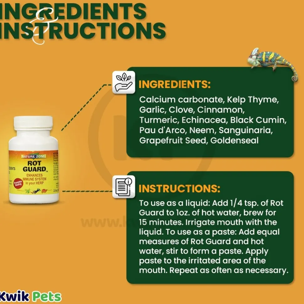 Nature Zone Rot Guard for Enhancing Immune System in Herp 2.5-oz
