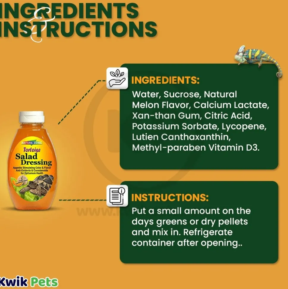 Nature Zone Salad Dressing Wet Food for Tortoises 12-oz