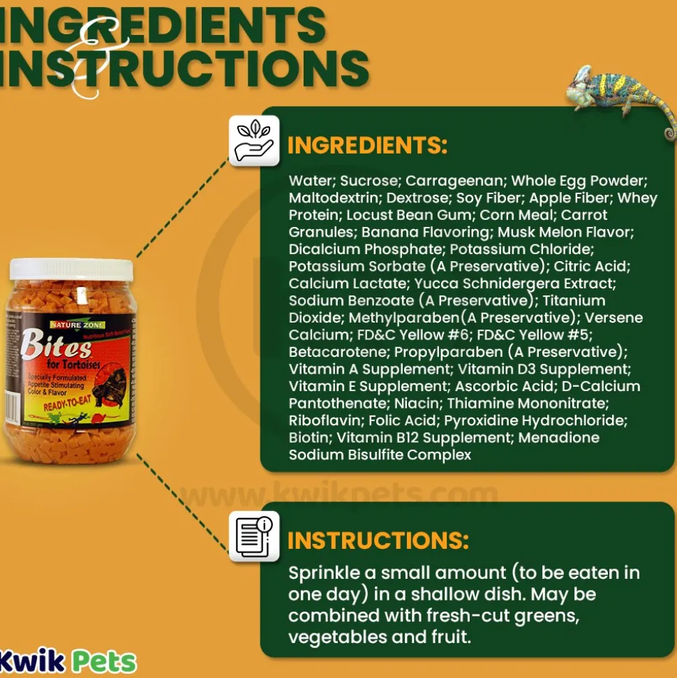 Nature Zone Tortoise Nutri Bites Gel Food 24-oz