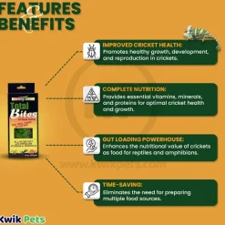 Nature Zone Total Bites with Spirulina for Crickets and Feeder Insects 9-oz