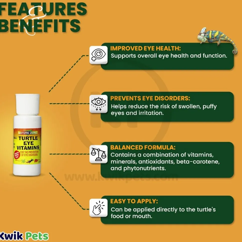 Nature Zone Turtle Eye Vitamin Supplement 2-oz
