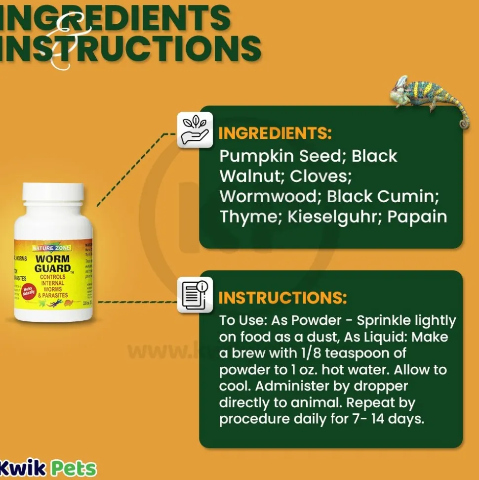 Nature Zone Worm Guard Control Internal Parasites 2-oz