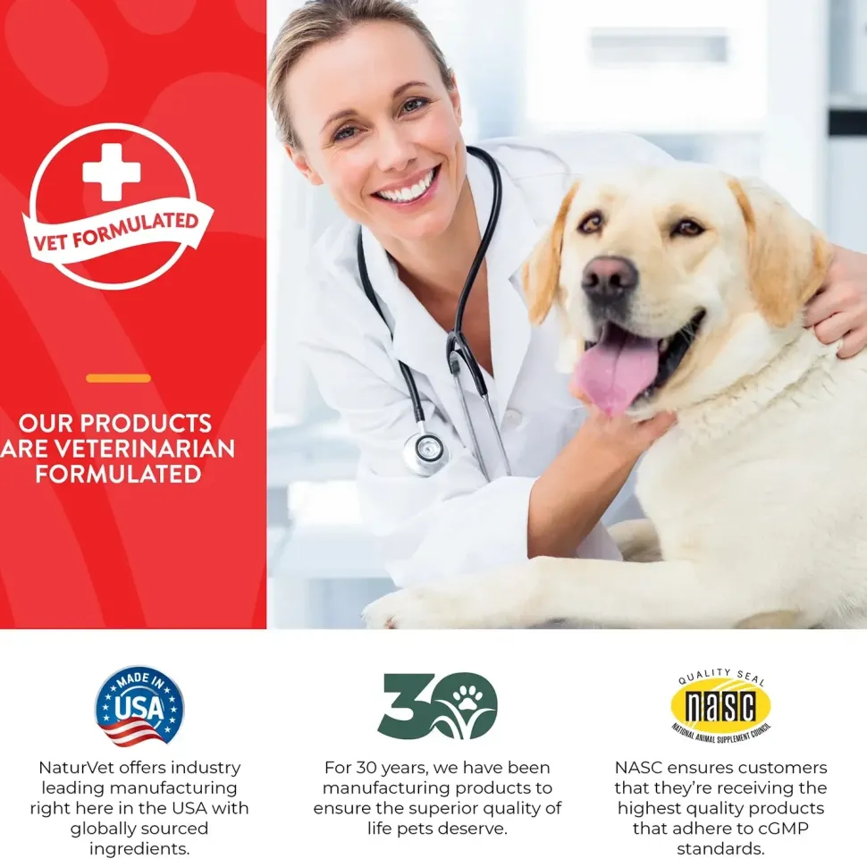NaturVet Aller-911 Allergy Aid Plus Antioxidants Soft Chews for Dogs 70 Count 5.4-oz