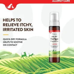 NaturVet Aller-911 Hot Spot Allergy Aid Foam for Dogs & Cats 8-oz