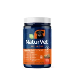 NaturVet All-in-one Daily Care 8-in-1 Support Soft Chews for Senior Dogs 60 Count 8.04-oz