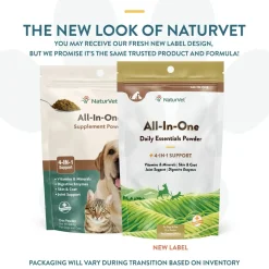 NaturVet All-in-One Daily Essentials Powder for Dogs & Cats 13-oz