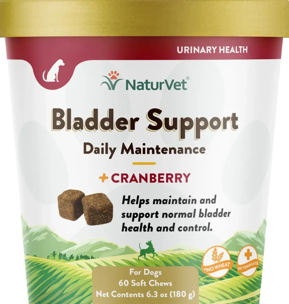 NaturVet Bladder Support Plus Cranberry Soft Chews for Dogs 60 Count 6.3-oz