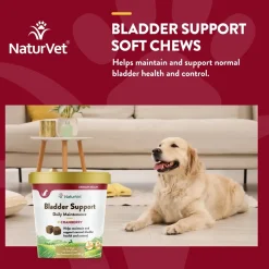 NaturVet Bladder Support Plus Cranberry Soft Chews for Dogs 60 Count 6.3-oz