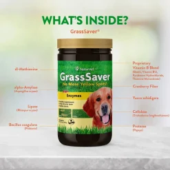 NaturVet GrassSaver Dogs Chewable Wafers 300 Count 21-oz