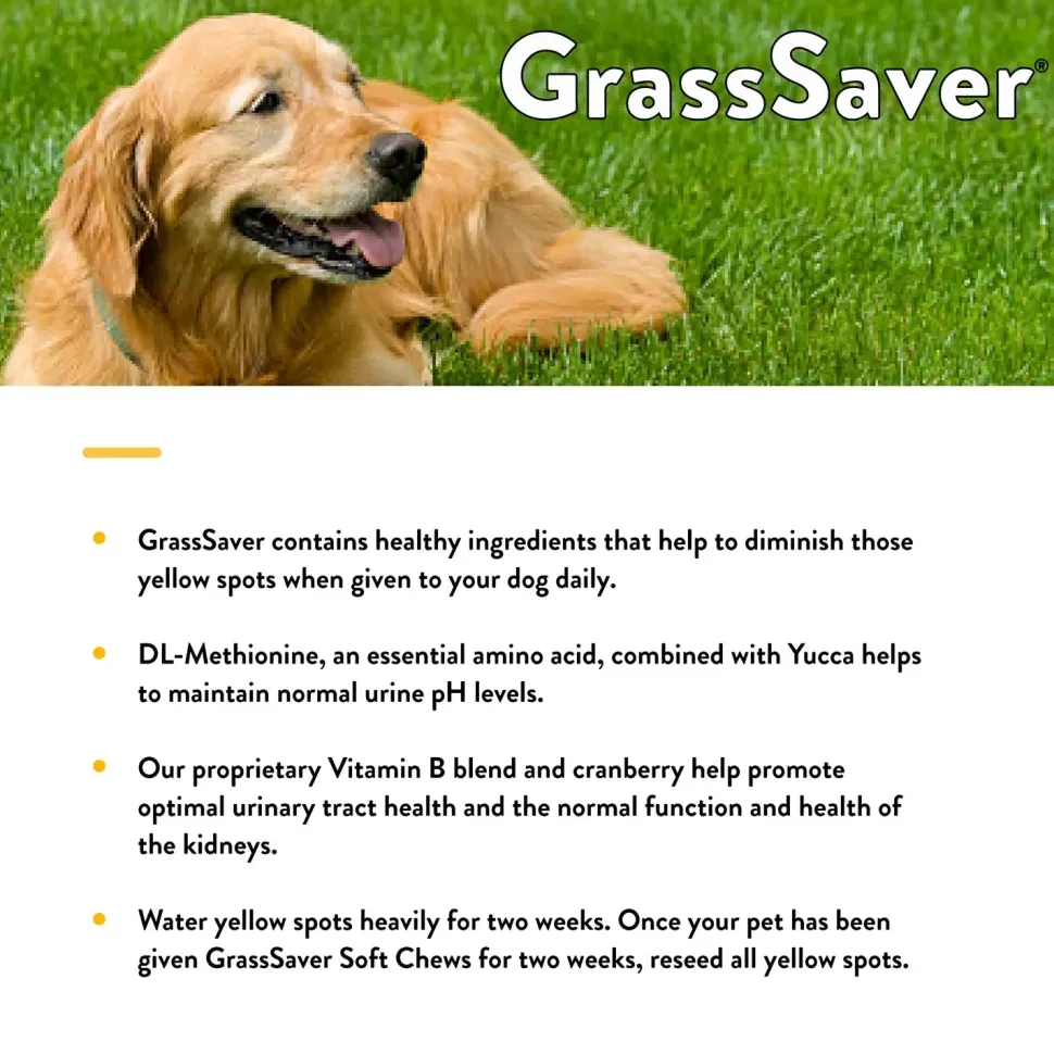 NaturVet GrassSaver Soft Chews for Dogs 120 Count 8.46-oz