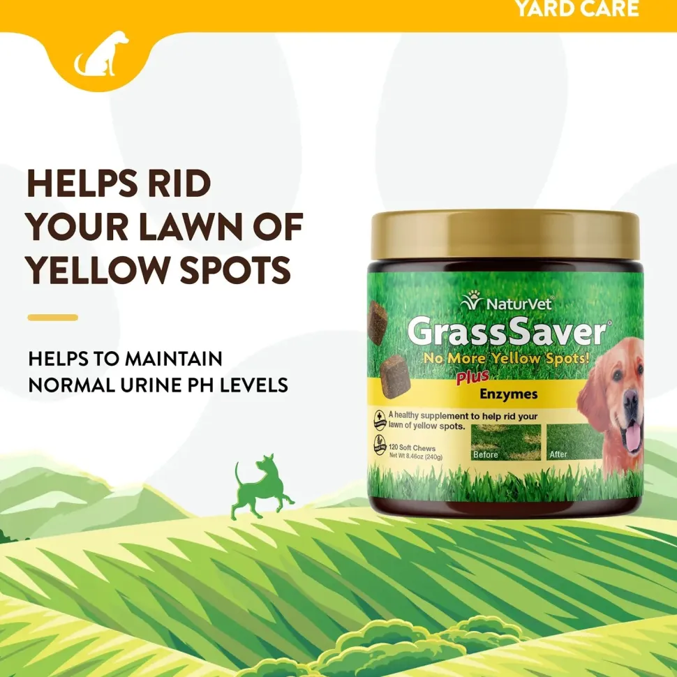 NaturVet GrassSaver Soft Chews for Dogs 120 Count 8.46-oz