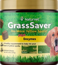 NaturVet GrassSaver Soft Chews for Dogs 120 Count 8.46-oz