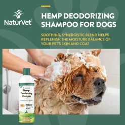 NaturVet Hemp Deodorizing Shampoo for Dogs 16-oz