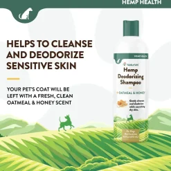 NaturVet Hemp Deodorizing Shampoo for Dogs 16-oz