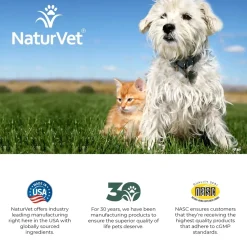 NaturVet Mushroom Max Advanced Immune Support Soft Chews for Dogs & Cats 60 Count 8.4-oz