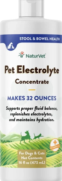NaturVet Pet Electrolyte Concentrate for Dogs & Cats 16-oz