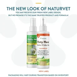 NaturVet Potty Here Training Aid Spray for Puppies 8-oz