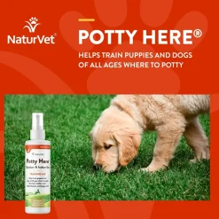 NaturVet Potty Here Training Aid Spray for Puppies 8-oz