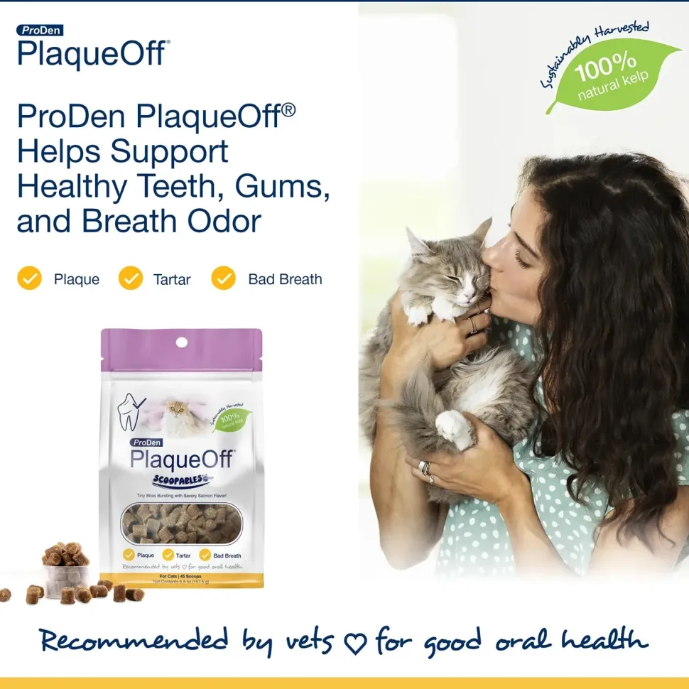 NaturVet ProDen PlaqueOff Scoopables Cat Dental Treats 45 Count 5.5-oz
