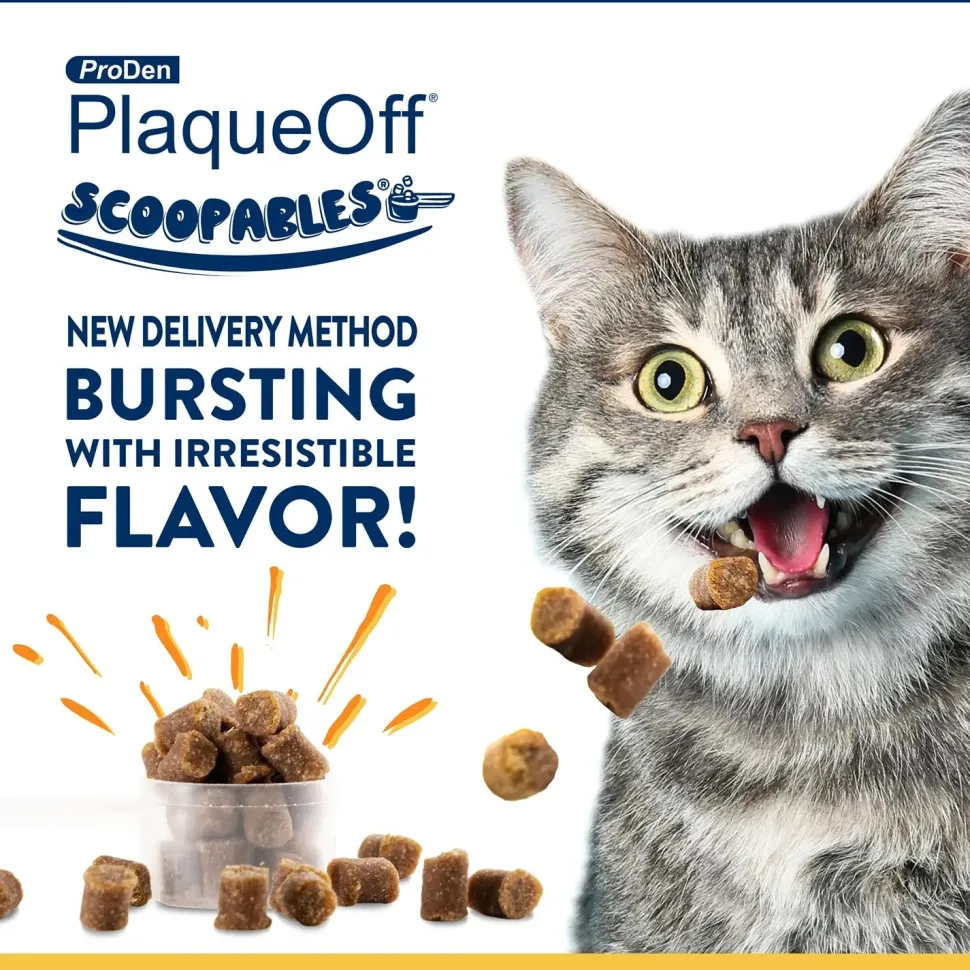 NaturVet ProDen PlaqueOff Scoopables Cat Dental Treats 45 Count 5.5-oz