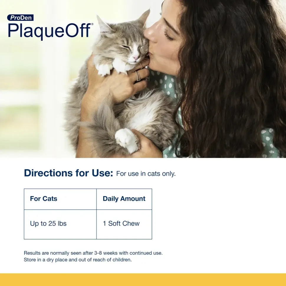 NaturVet Proden PlaqueOff Soft Chews for Cats 45 Count 3.9-oz