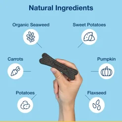 NaturVet Proden PlaqueOff System Dental Care Dog Bones Vegetable Fusion 13 Count 17-oz