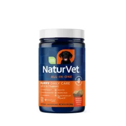NaturVet Puppy Daily Care 6-in-1 Support Dog Soft Chews 60 Count 6.3-oz