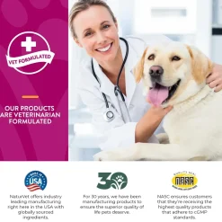 NaturVet Scoopables Glucosamine DS Plus Level 2 Moderate Joint Care Supplement for Dogs 45 Count 11-oz