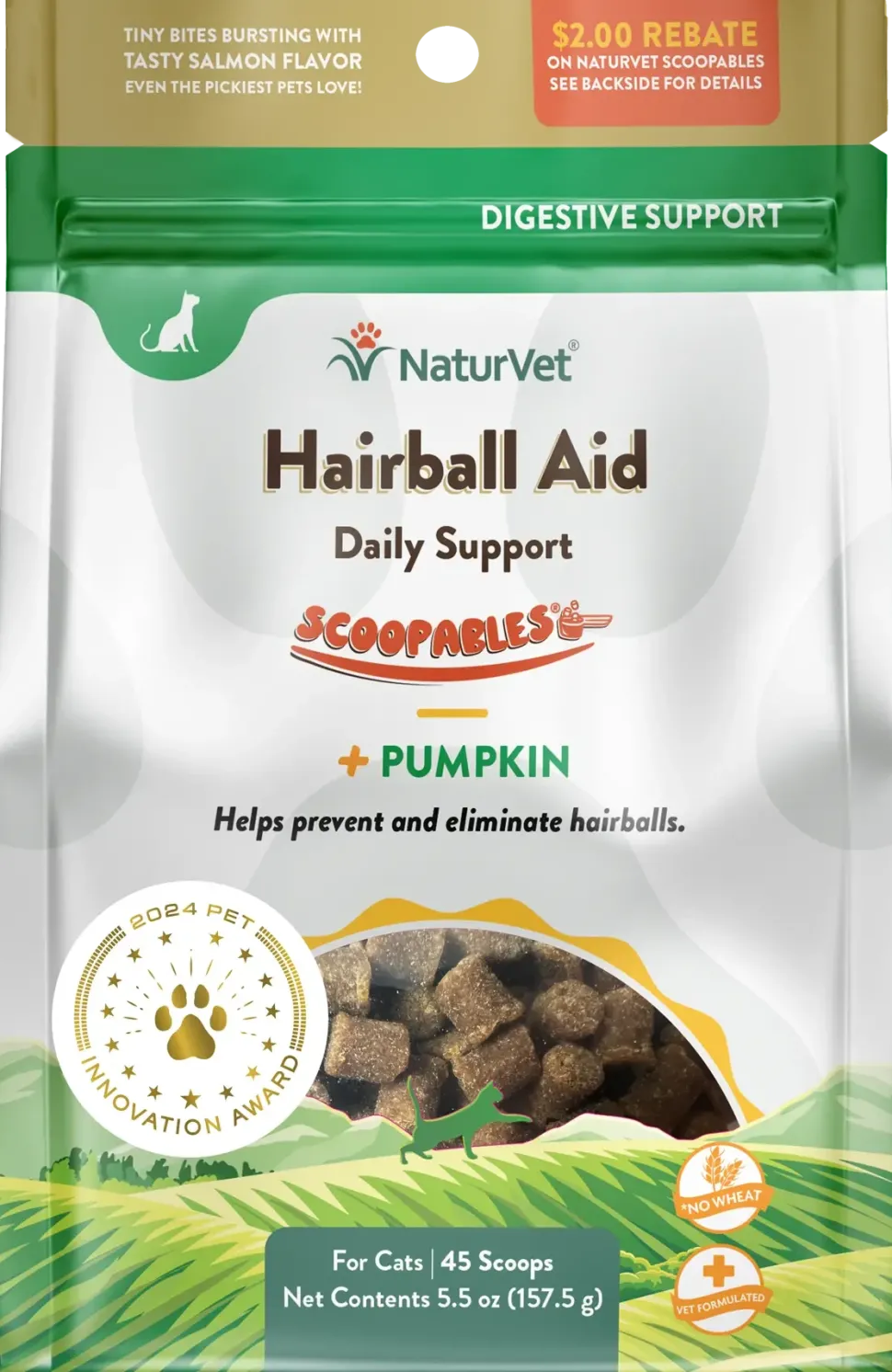 NaturVet Scoopables Hairball Aid for Cats 5.5-oz