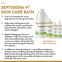 NaturVet Septiderm-V Skin Care Soothing Formula Lotion for Dogs & Cats 8-oz