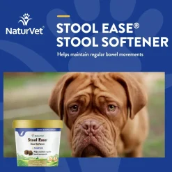 NaturVet Stool Ease Soft Chews for Dogs 40 Count 4.2-oz