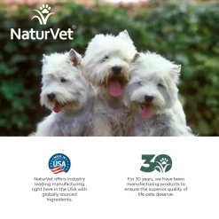 NaturVet Tear Stain Topical Remover for Dogs & Cats 4-oz