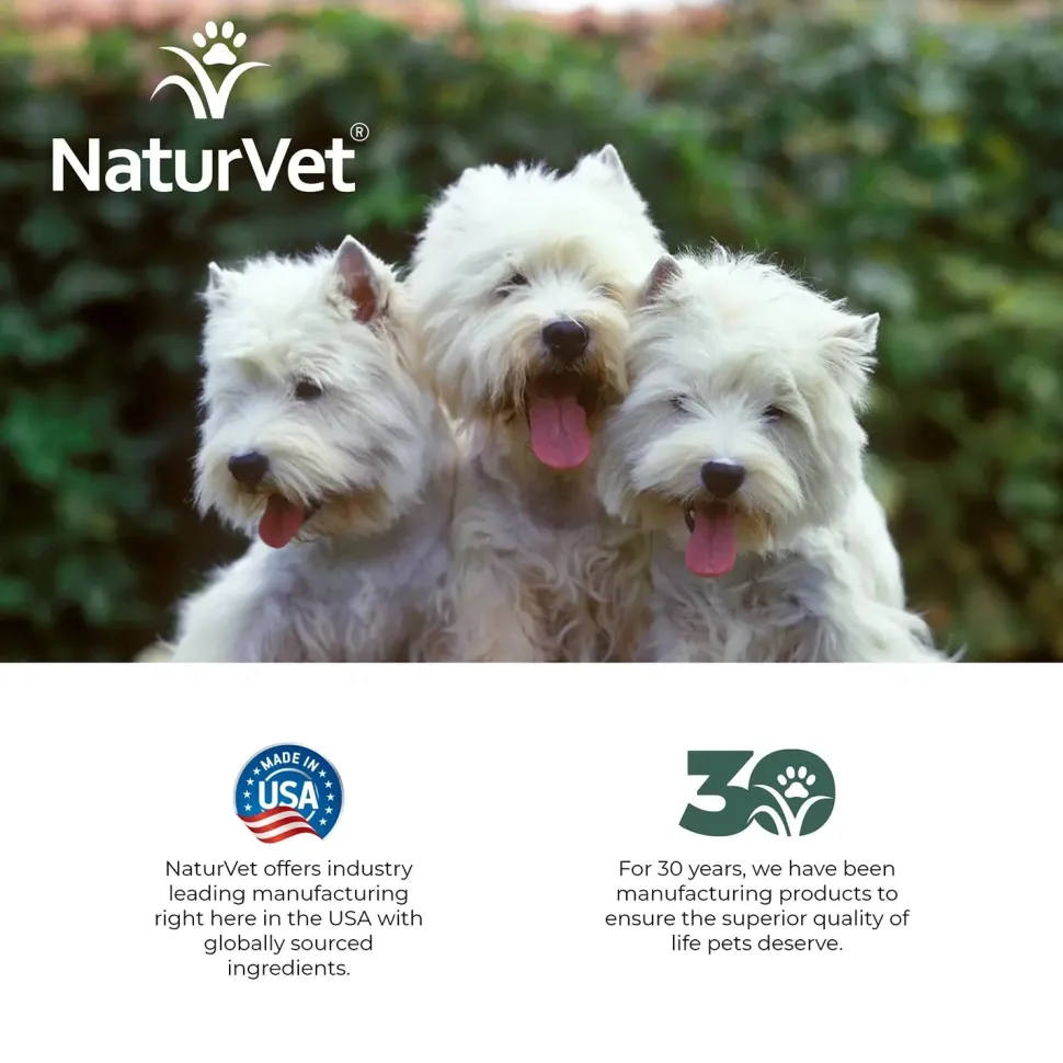 NaturVet Tear Stain Topical Remover for Dogs & Cats 4-oz